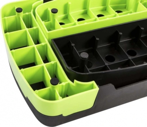 Степ-платформа LiveUp POWER STEP черно-салатовая LS3168B