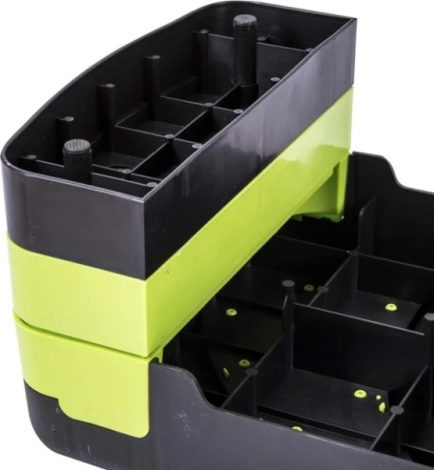 Степ-платформа LiveUp POWER STEP черно-салатовая LS3168B