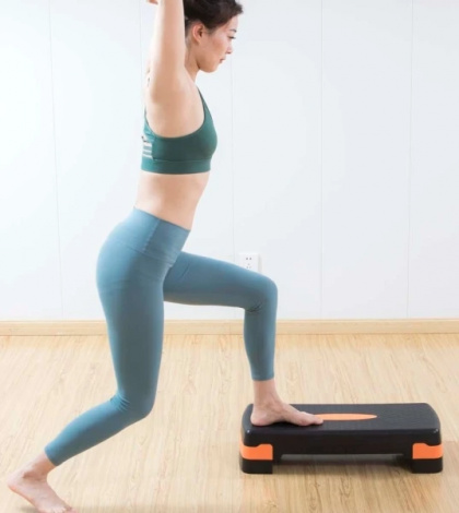 Степ-платформа LiveUp POWER STEP черно-оранжевая LS3168A