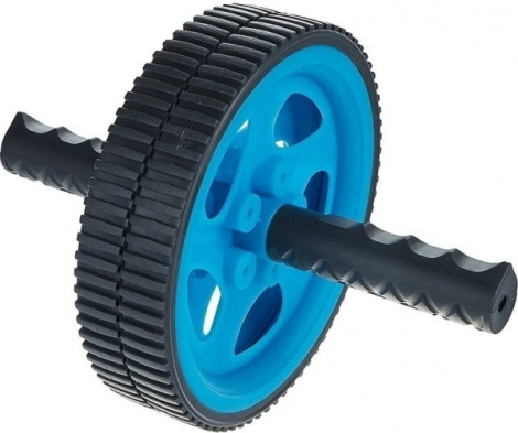 Ролик для пресса LiveUp EXERCISE WHEEL голубо-черный LS3160B