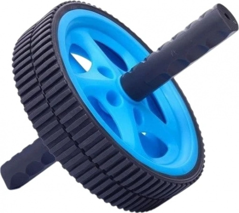 Ролик для пресса LiveUp EXERCISE WHEEL голубо-черный LS3160B