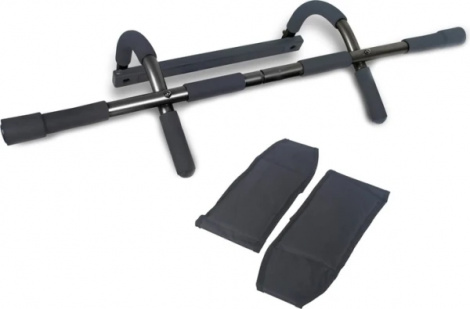 Турник дверной LiveUp CHIN-UP BAR WITH ARM STRAP черный LS3152A