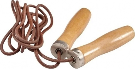 Скакалка LiveUp JUMPROPE LEATHER коричнева LS3121
