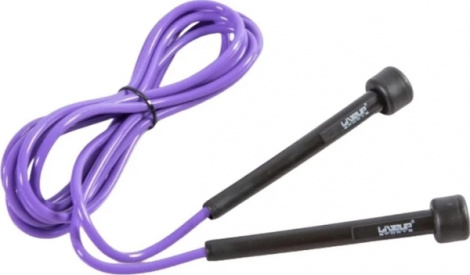 Скакалка LiveUp PVC JUMP ROPE фіолетово-чорна LS3115-p