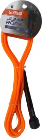 Скакалка LiveUp JUMP ROPE оранжево-чорна LS3115-N-O