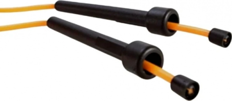 Скакалка LiveUp JUMP ROPE оранжево-чорна LS3115-N-O