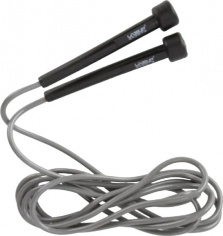 Скакалка LiveUp PVC JUMP ROPE сіро-чорна LS3115-g