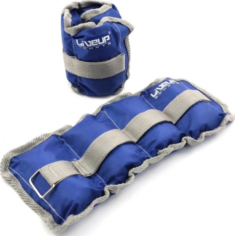 Обважнювачі для щиколотки/зап'ястя LiveUp WRIST/ANKLE WEIGHT сині (2 х 1.0 кг) LS3011-1
