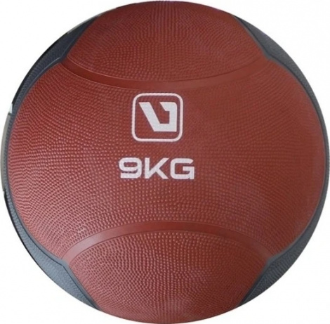 Мяч медицинский (медбол) LiveUp MEDICINE BALL коричнево-серый 9 кг LS3006F-9