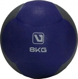 Мяч медицинский (медбол) LiveUp MEDICINE BALL темно-сине-серый 8 кг LS3006F-8