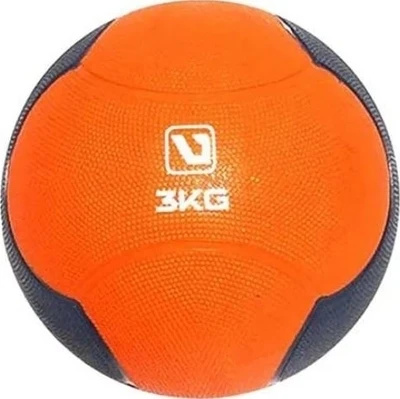 Мяч медицинский (медбол) LiveUp MEDICINE BALL оранжево-серый 3 кг LS3006F-3