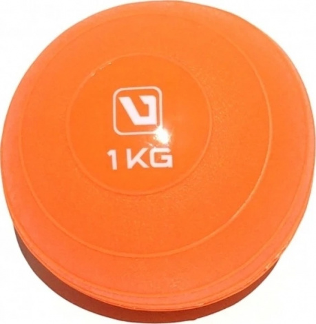 М'яч медичний (медбол) м'який LiveUp SOFT WEIGHT BALL помаранчевий 1 кг LS3003-1