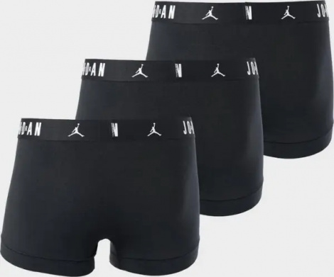 Трусы (боксерки) Nike JORDAN FLIGHT COTTON BOXER BRIEFS черные (3 штуки) JM0693-023