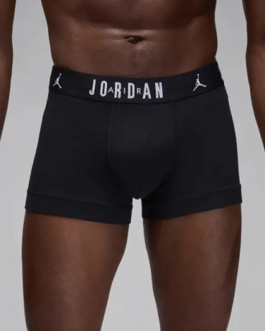 Трусы (боксерки) Nike JORDAN FLIGHT COTTON BOXER BRIEFS черные (3 штуки) JM0693-023