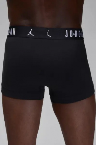 Трусы (боксерки) Nike JORDAN FLIGHT COTTON BOXER BRIEFS черные (3 штуки) JM0693-023