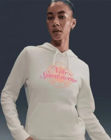 Спортивный костюм женский Nike SPORTSWEAR CLUB FLEECE GRAPHIC кремово-розовый IH8496-133__HV2346-133
