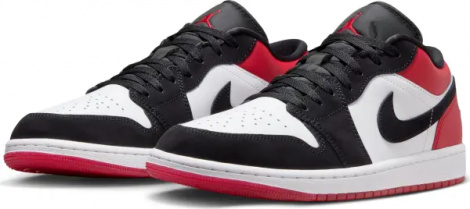 Кроссовки Nike AIR JORDAN 1 LOW SE бело-черно-красные IB8971-106