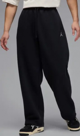 Спортивные штаны Nike JORDAN BROOKLYN FLEECE OVERSIZED OPEN-HEM черные IB7238-010
