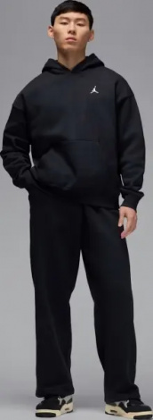 Спортивные штаны Nike JORDAN BROOKLYN FLEECE OVERSIZED OPEN-HEM черные IB7238-010