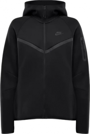 Толстовка женская Nike SPORTSWEAR TECH FLEECE WINDRUNNER FULL-ZIP HOODIE черная HV6747-010