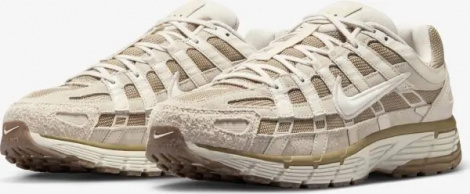 Кроссовки Nike P-6000 SUEDE бежево-светло-коричневые HV2528-100