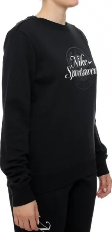 Свитшот женский Nike SPORTSWEAR CLUB FLEECE GRAPHIC черно-белый HV2342-010