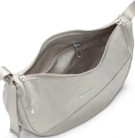 Сумка через плече жіноча Nike AURA CRESCENT CROSSBODY 4L світло-сіра HQ4370-009