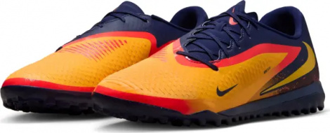 Сороконіжки (шиповки) Nike PHANTOM 6 LOW ACADEMY 'ERLING HAALAND' TF EH оранжево-червоно-темно-сині HQ2326-800