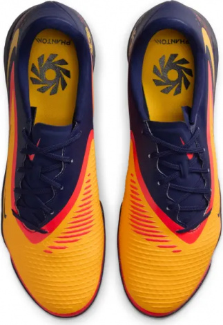 Сороконіжки (шиповки) Nike PHANTOM 6 LOW ACADEMY 'ERLING HAALAND' TF EH оранжево-червоно-темно-сині HQ2326-800