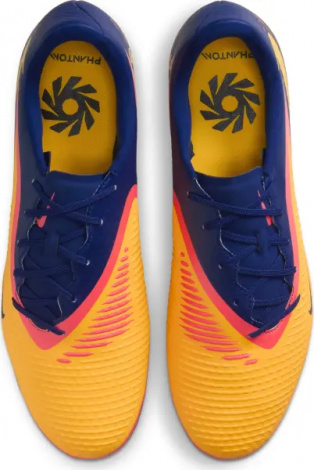 Бутсы Nike PHANTOM 6 LOW ACADEMY 'ERLING HAALAND' FG/MG EH оранжево-красно-темно-синие HQ2314-800