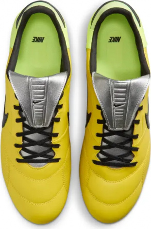 Бутсы Nike PREMIER III FG желто-лаймово-серебряные HM0265-700
