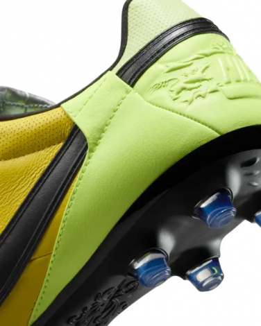 Бутсы Nike PREMIER III FG желто-лаймово-серебряные HM0265-700