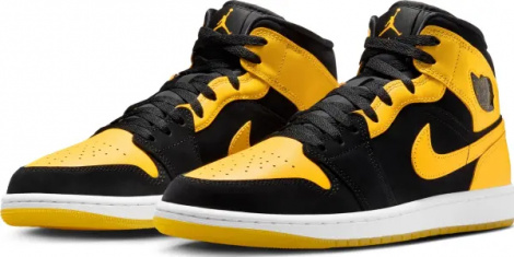 Кросівки Nike AIR JORDAN 1 MID SE жовто-чорні HJ6654-071