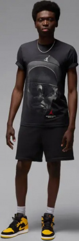 Кросівки Nike AIR JORDAN 1 MID SE жовто-чорні HJ6654-071