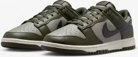 Кроссовки Nike DUNK LOW RETRO оливково-светло-зеленые HF5441-300