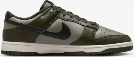 Кроссовки Nike DUNK LOW RETRO оливково-светло-зеленые HF5441-300