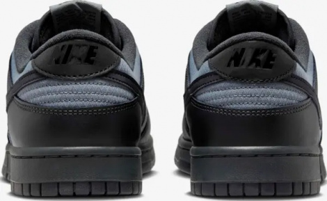 Кроссовки Nike DUNK LOW WINTERIZED 'OFF NOIR' черно-темно-серые FZ3052-001