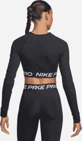 Топ женский Nike PRO DF 365 CROP LS черный FV5484-010