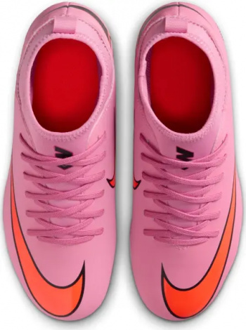 Бутсы детские Nike JR MERCURIAL SUPERFLY 10 CLUB FG/MG розово-красные FQ8318-600