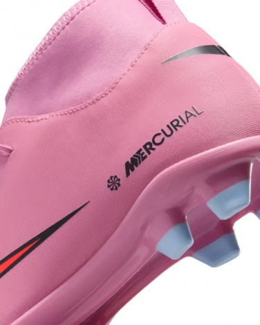 Бутсы детские Nike JR MERCURIAL SUPERFLY 10 CLUB FG/MG розово-красные FQ8318-600
