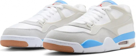 Кроссовки Nike AIR JORDAN 4 RM светло-серо-бело-голубые FQ7939-104