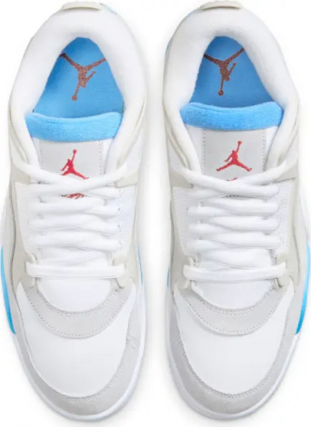 Кроссовки Nike AIR JORDAN 4 RM светло-серо-бело-голубые FQ7939-104