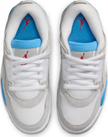 Кросівки підліткові Nike AIR JORDAN 4 RM (GS) світло-сіро-біло-блакитні FQ7938-104