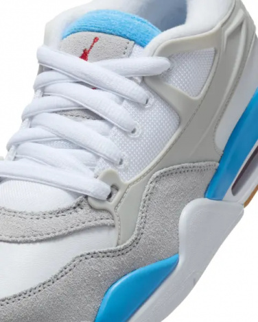 Кросівки підліткові Nike AIR JORDAN 4 RM (GS) світло-сіро-біло-блакитні FQ7938-104