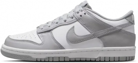 Кросівки підліткові Nike DUNK LOW (GS) сіро-білі FB9109-123