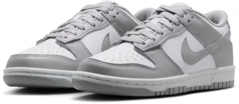 Кросівки підліткові Nike DUNK LOW (GS) сіро-білі FB9109-123