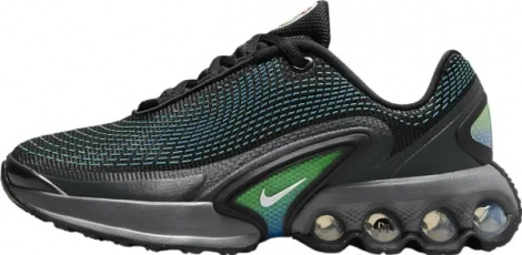Кроссовки подростковые Nike AIR MAX DN (GS) черно-салатово-голубые FB8987-010