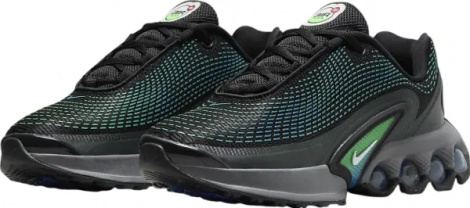 Кроссовки подростковые Nike AIR MAX DN (GS) черно-салатово-голубые FB8987-010