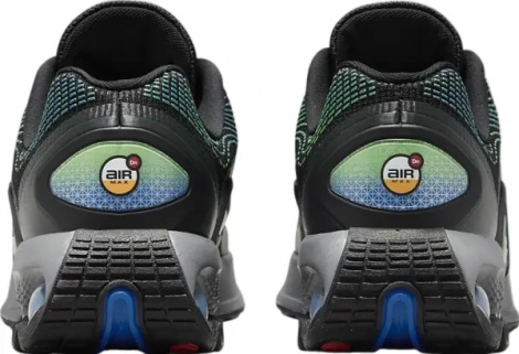 Кроссовки подростковые Nike AIR MAX DN (GS) черно-салатово-голубые FB8987-010