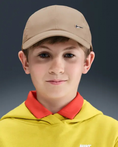 Бейсболка подростковая Nike DRI-FIT CLUB UNSTRUCTURED METAL SWOOSH светло-коричневая FB5064-200